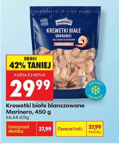 krewetki białe blanszowane