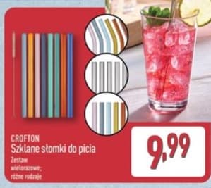 szklane słomki do picia