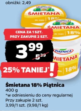 śmietana 18%