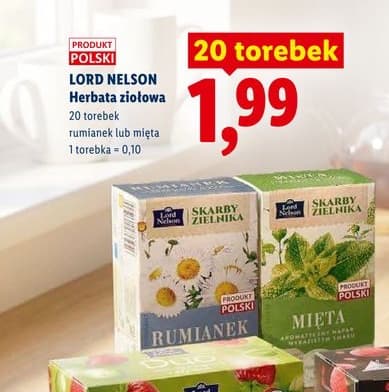 herbata ziołowa rumianek lub mięta