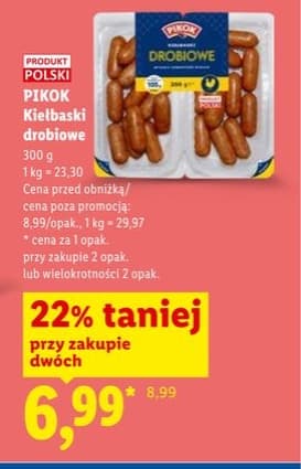 kiełbaski drobiowe