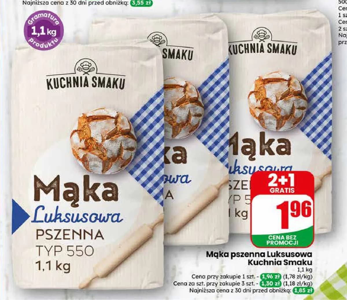 mąka pszenna luksusowa typ 550