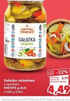 sałatka obiadowa z ogórkiem