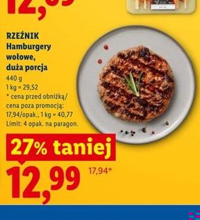 hamburgery wołowe