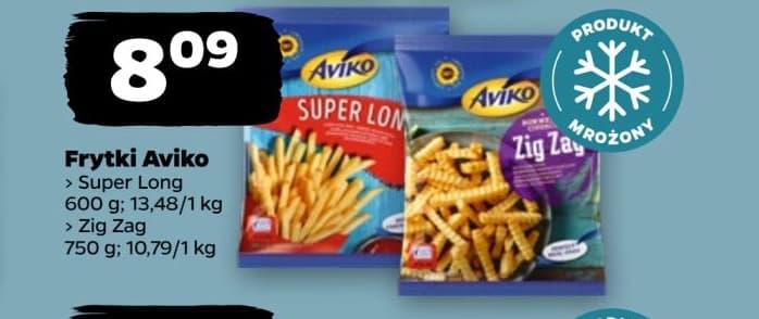 frytki super long lub zig zag