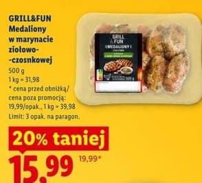 medaliony w marynacie ziołowo-czosnkowej
