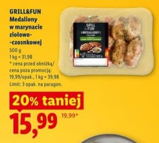 medaliony w marynacie ziołowo-czosnkowej
