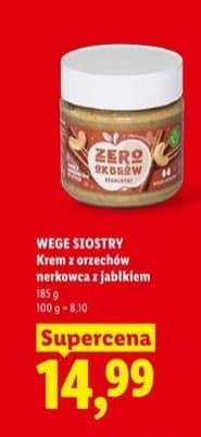 krem z orzechów nerkowca z jabłkiem