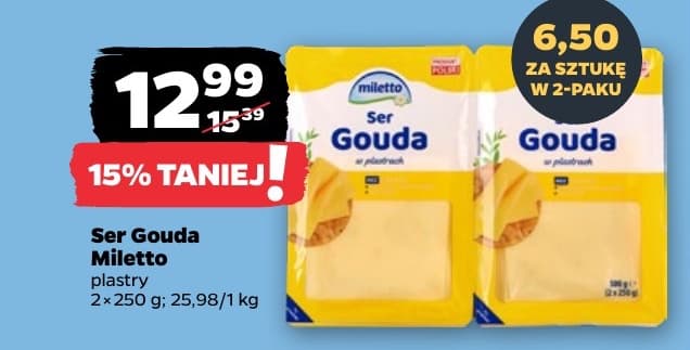 ser gouda w plastrach