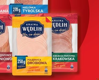 wszystkie wędliny w plastrach