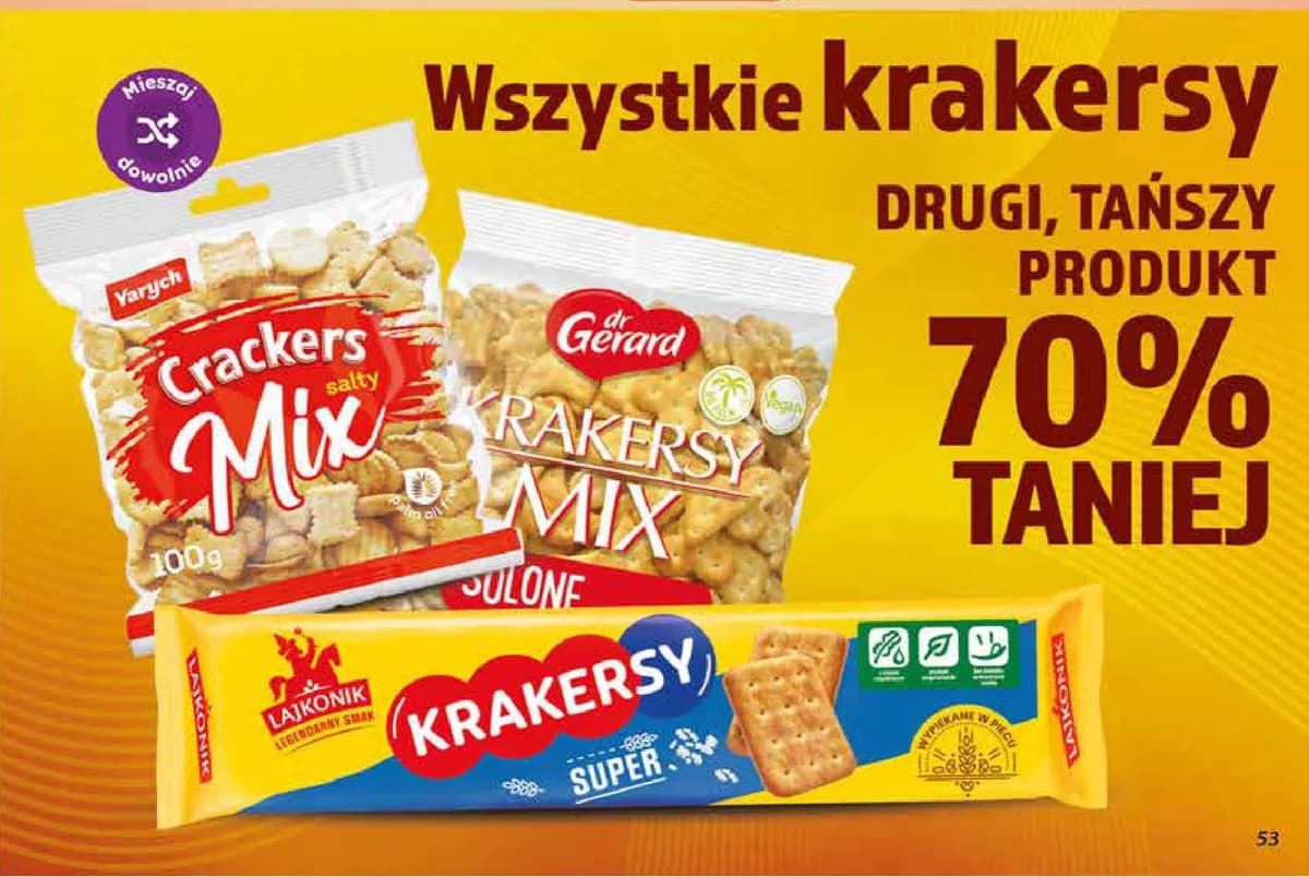 wszystkie krakersy