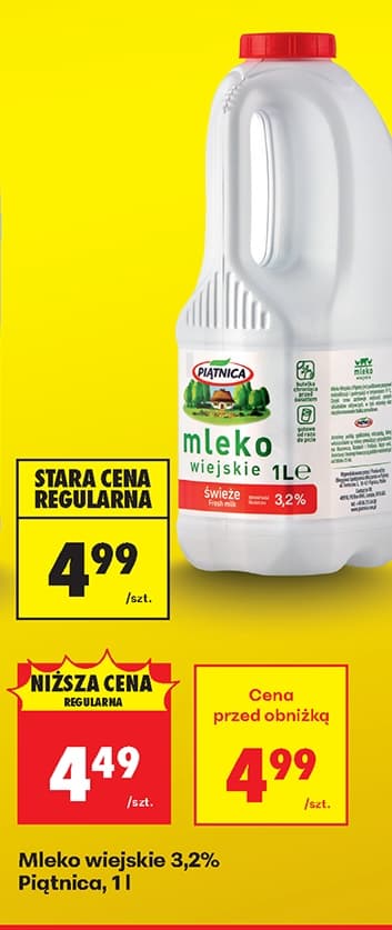 mleko wiejskie bez laktozy 2%