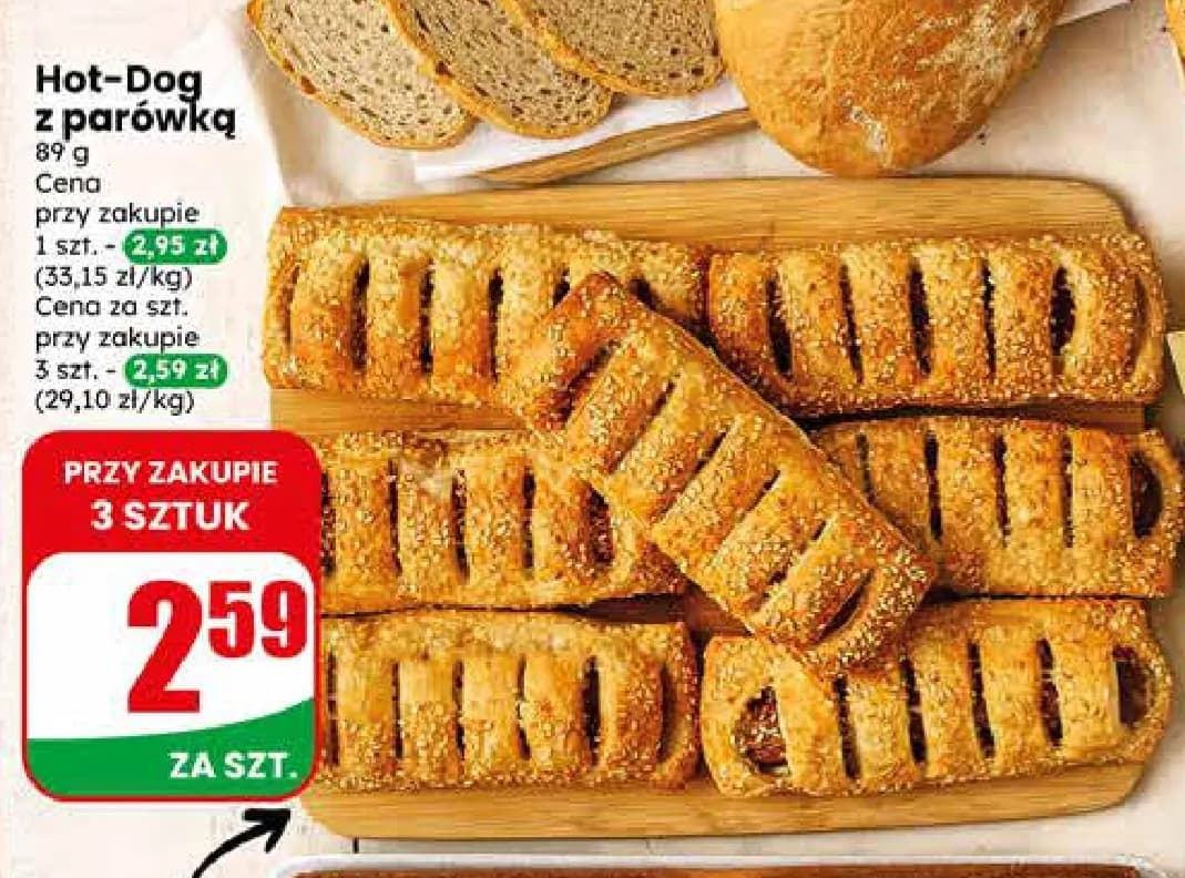 hot-dog z parówką