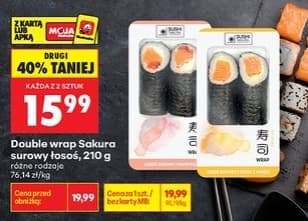 double wrap surowy łosoś