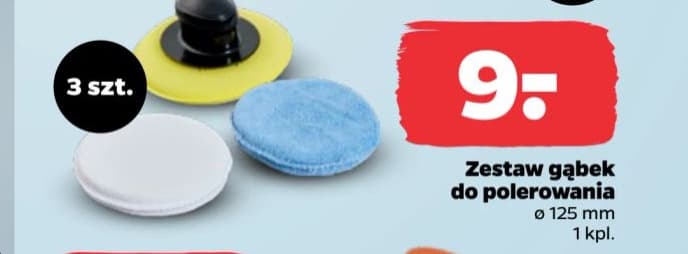 zestaw gąbek do polerowania