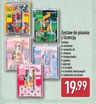 zestaw do pisania z licencją