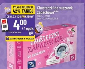 chusteczki do suszarek zapachowe