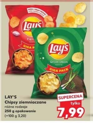 chipsy ziemniaczane różne rodzaje