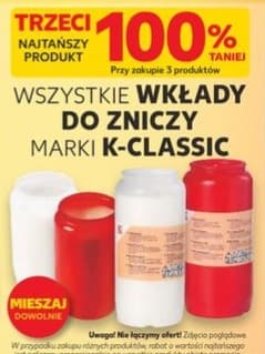 wszystkie wkłady do zniczy