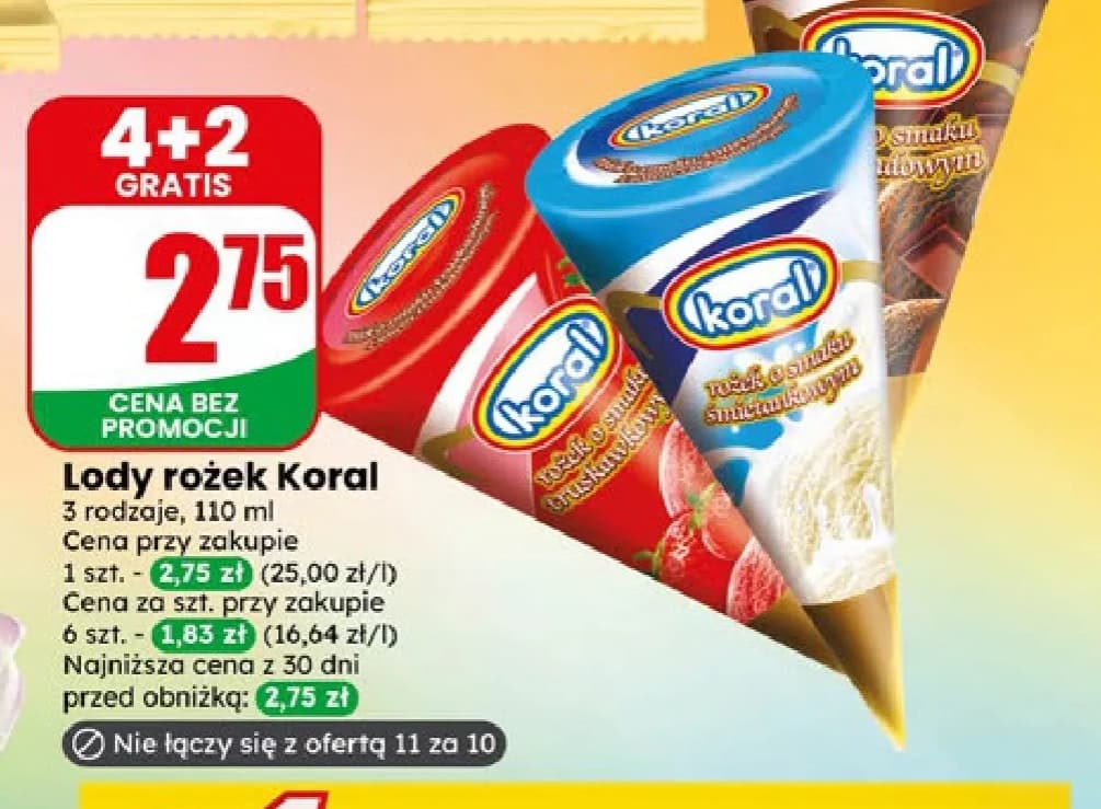 lody rożek