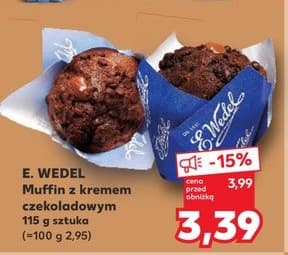 muffin z kremem czekoladowym