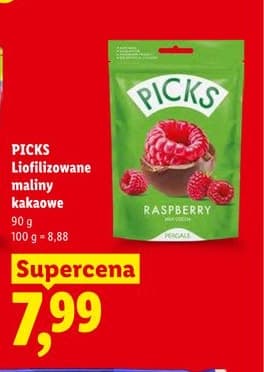maliny liofilizowane