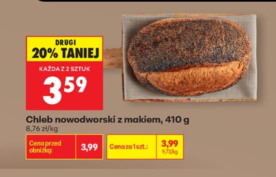 chleb nowodworski z makiem