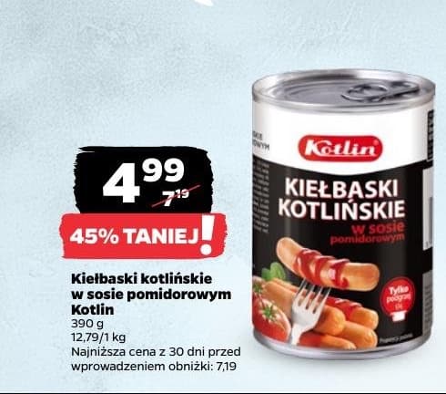 kiełbaski kocińskie w sosie pomidorowym