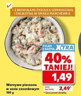 warzywa pieczone w sosie czosnkowym