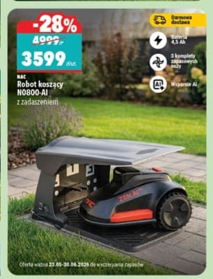 robot koszący N0800-AI z zadaszeniem