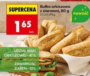 bułka orkiszowa z ziarnami