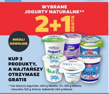jogurt naturalny różne marki