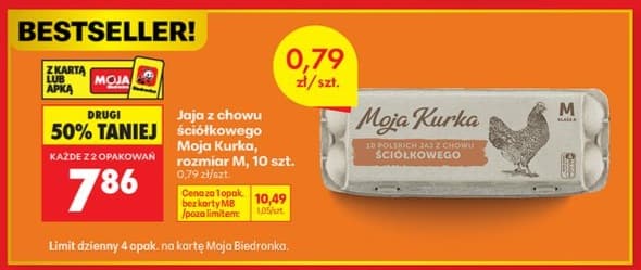 jaja z chowu ściółkowego rozmiar M