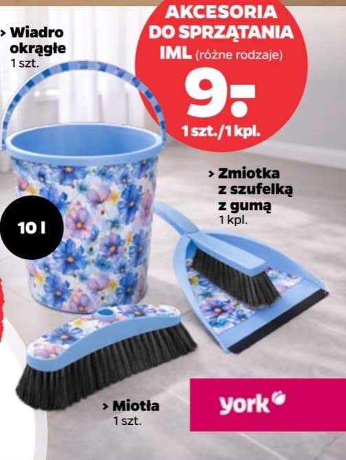 zmiotka z szufelką z gumą