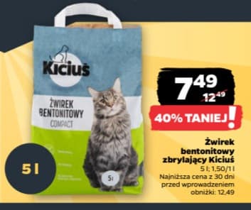 żwirek bentonitowy zbrylający