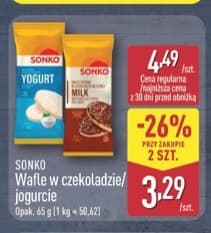 wafle w czekoladzie/jogurcie