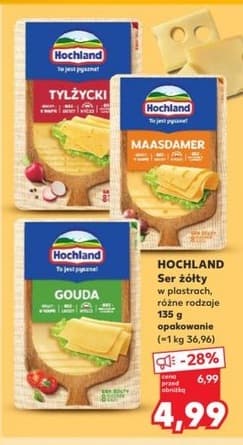 ser żółty w plastrach