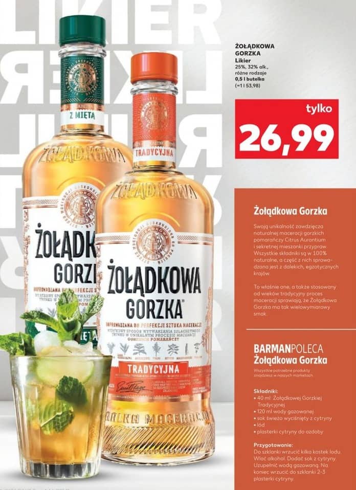 Żołądkowa Gorzka likier ziołowy 0.5l