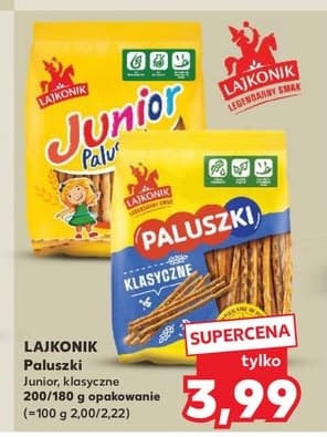 paluszki klasyczne lub junior
