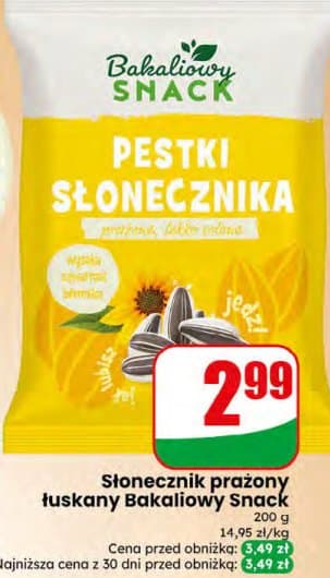 słonecznik prażony łuskany