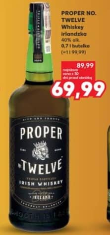 Proper No. Twelve whiskey irlandzka 0.7l