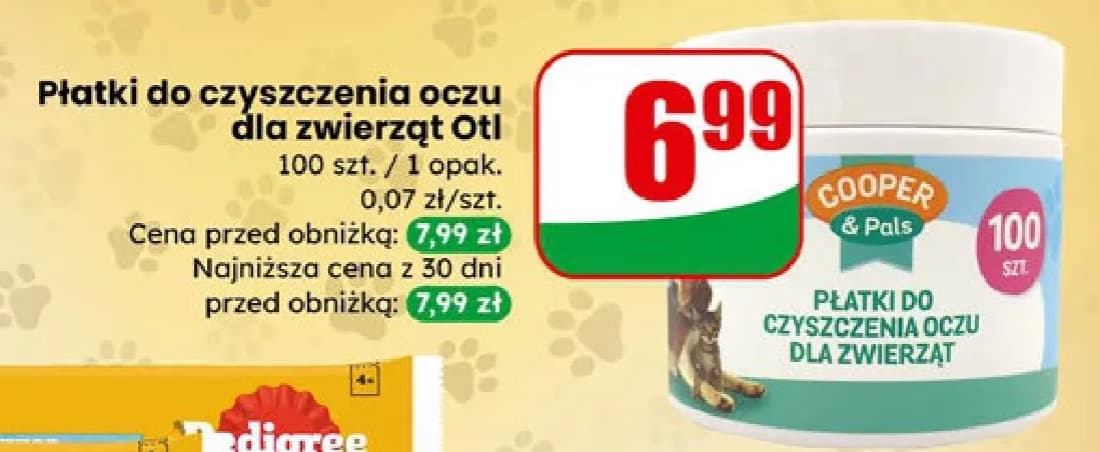 płatki do czyszczenia oczu dla zwierząt