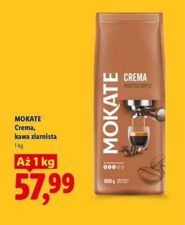 kawa ziarnista crema