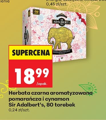 herbata czarna aromatyzowana pomarańcza i cynamon