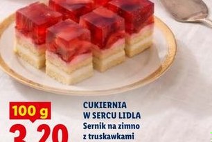sernik na zimno z truskawkami