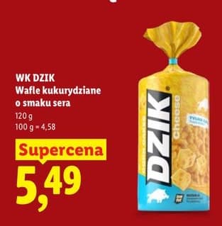 paluszki kukurydziane o smaku sera