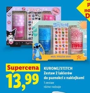 zestaw 2 lakierów do paznokci z naklejkami