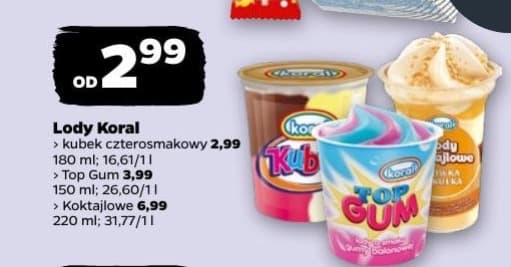 lody koktajlowe