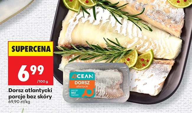 dorsz atlantycki porcje bez skóry