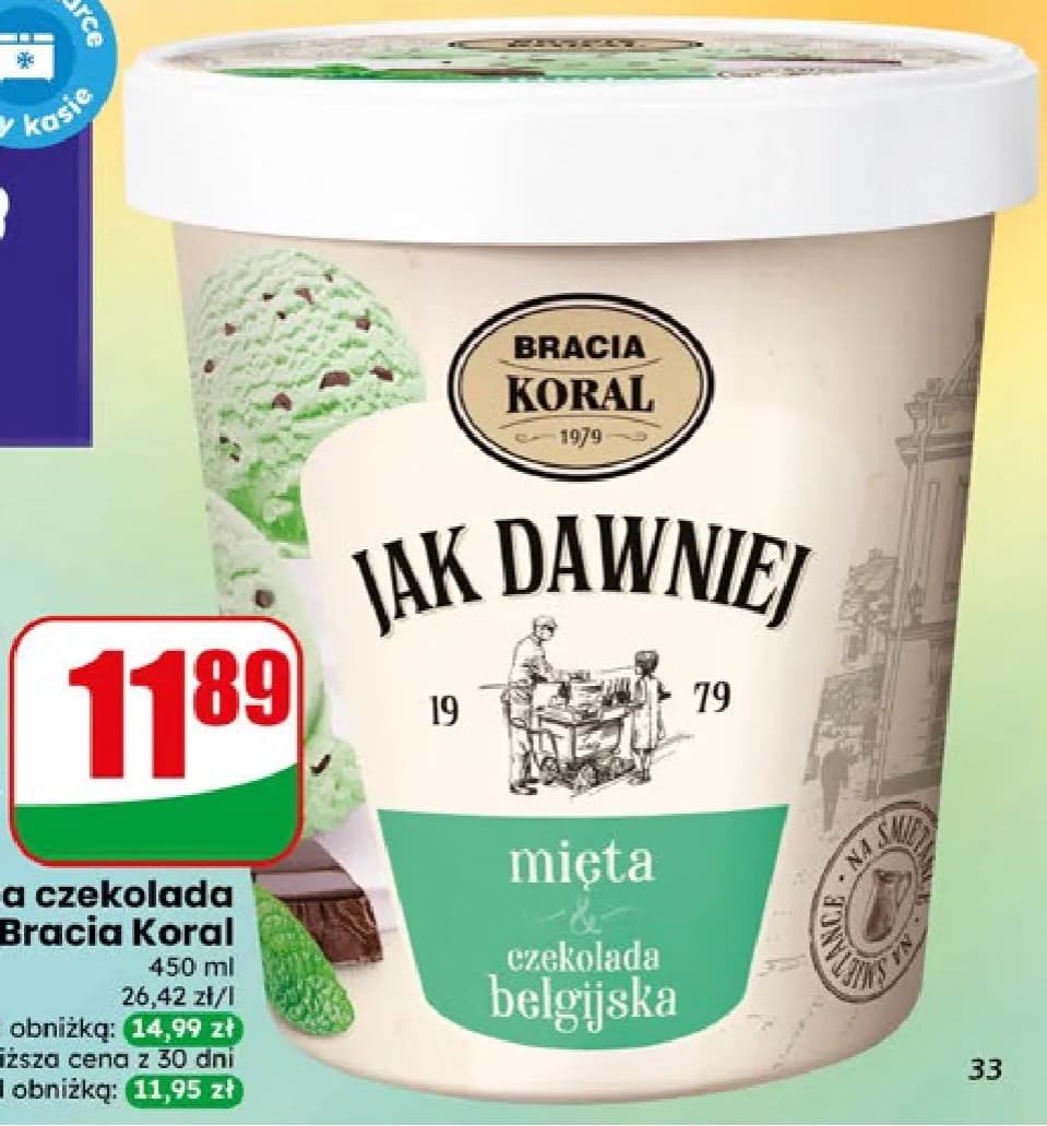 lody mięta czekolada
